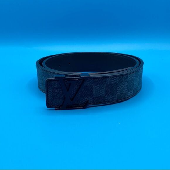 Louis Vuitton Black Checkered Belt - Picture 2 of 4